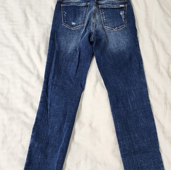 Armani Exchange Mid Rise Skinny Distressed Jeans - Picture 5 of 5